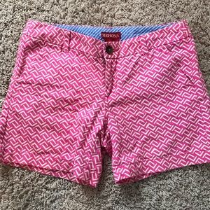 Printed Pink Chino Shorts